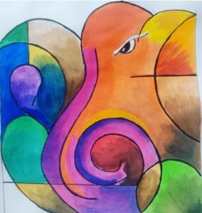 গণেশ - Color Photo of Lord Ganesh