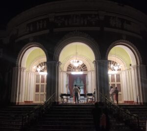 Image of "Natmandir" in evening in Itachuna Rajbari