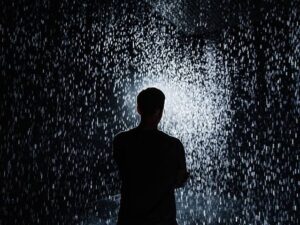 ঋতম - Image of a lonely and sad person