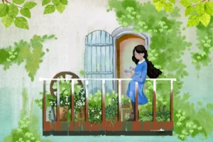সুদক্ষিনা - Girl in balcony